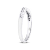 0.25ct 14k White Gold Diamond Shadow Band
